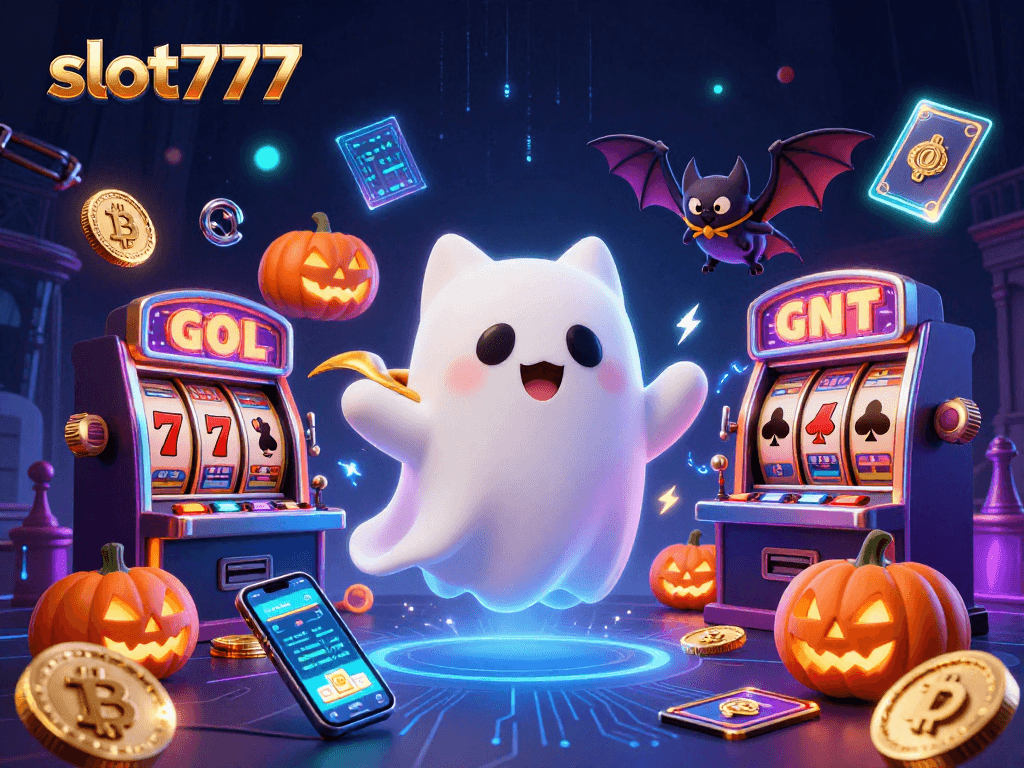 Experience thrilling wins at slot777 with this vibrant 3D illustration of gambling fun.