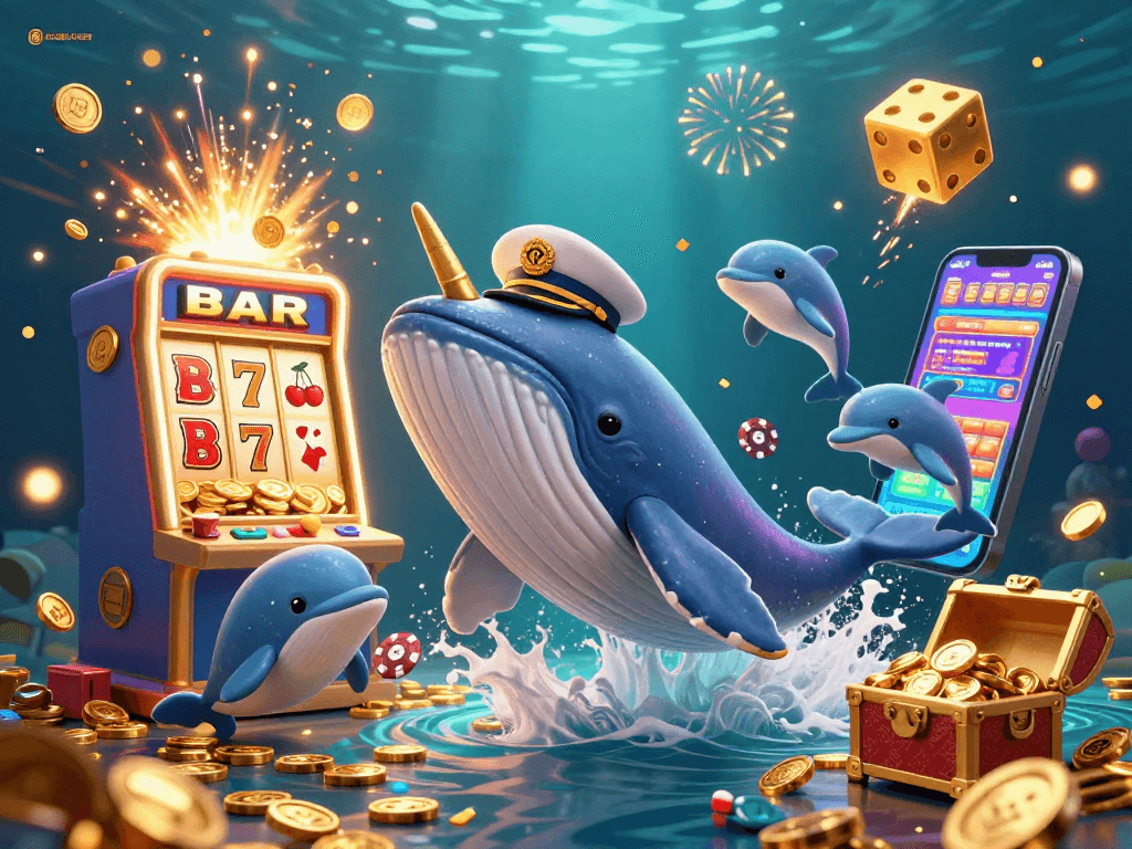 Experience the thrilling slots atmosphere at IDC88JOKER with vibrant characters and casino elements.