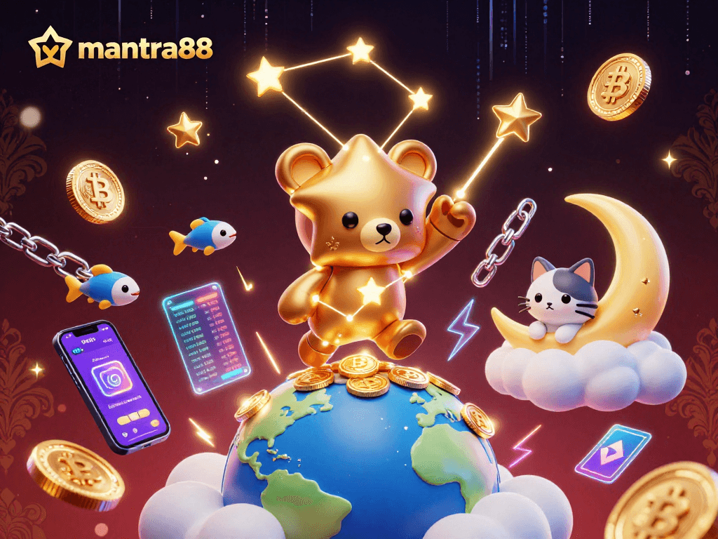 Enjoy thrilling gameplay at mantra88 with rich rewards and vibrant NFTs in an engaging casino scene.