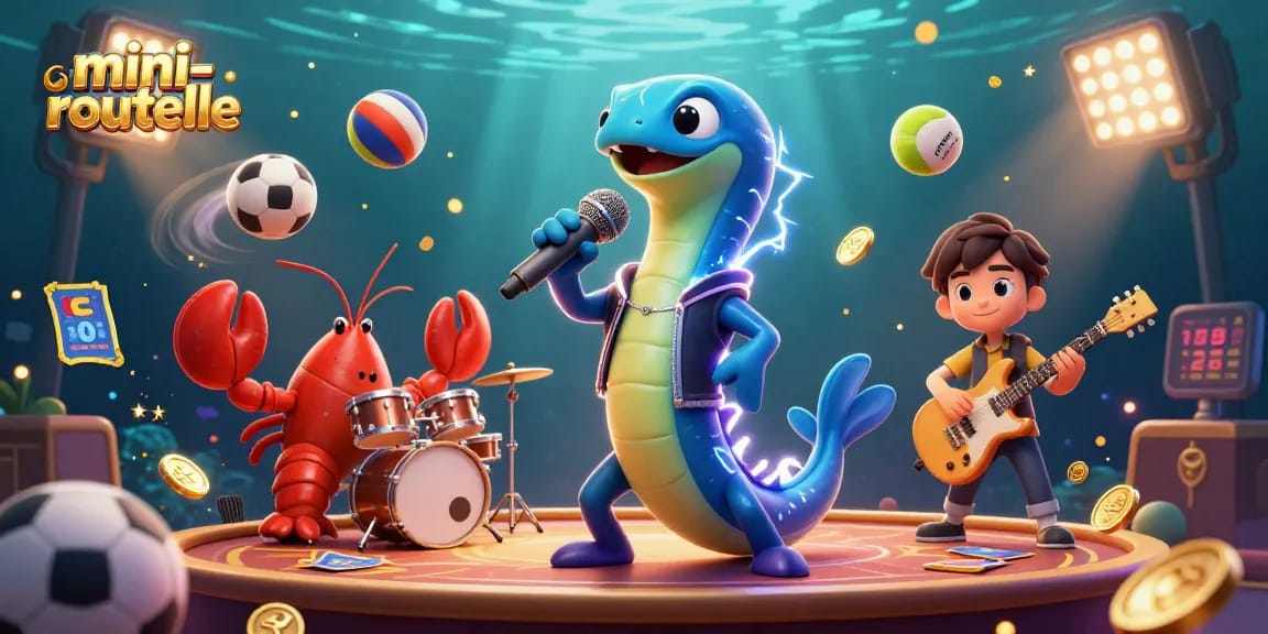 Engage with the thrilling mini-roulette experience in this vibrant underwater casino scene.