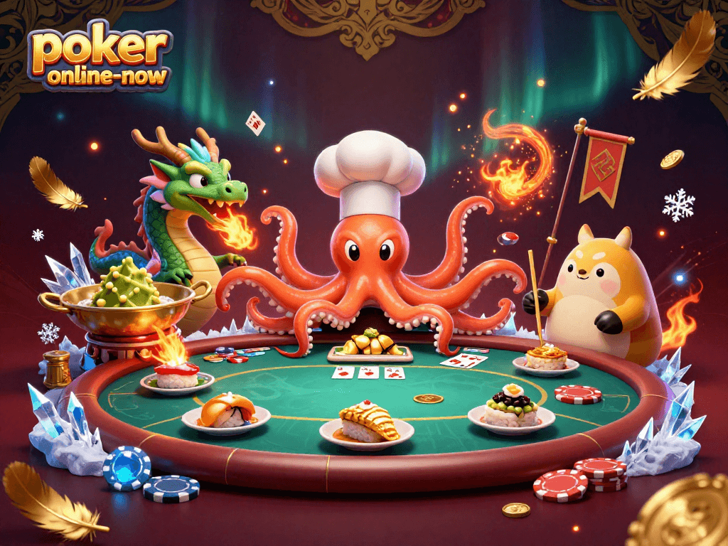 Engage in thrilling casino poker action at poker-online-now, featuring unique characters and vibrant gameplay.