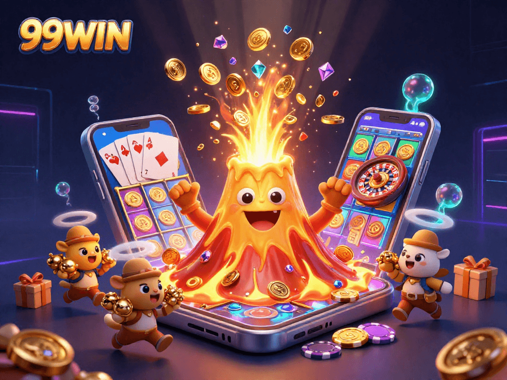 Spin the reels and win big with 99WIN's vibrant 3D casino world filled with treasures and excitement.