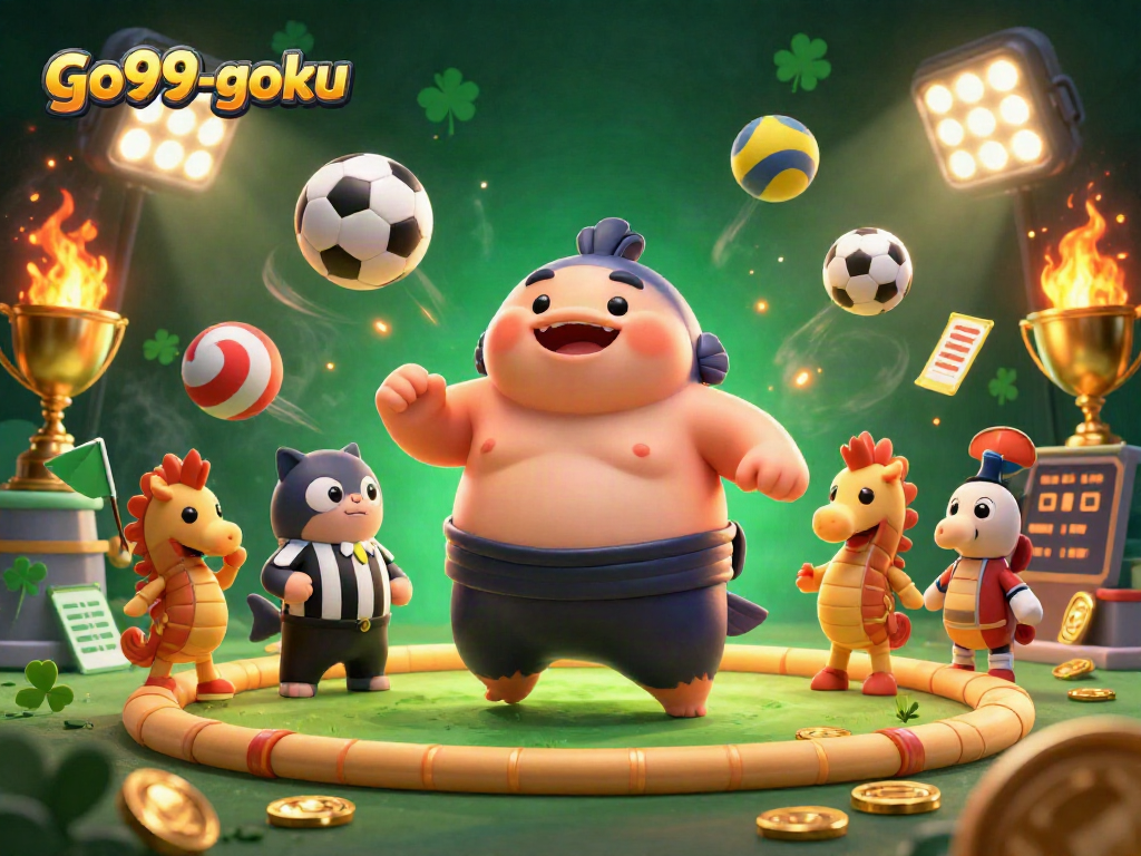 Experience thrilling action at go99-goku with vibrant underwater casino-themed illustration.