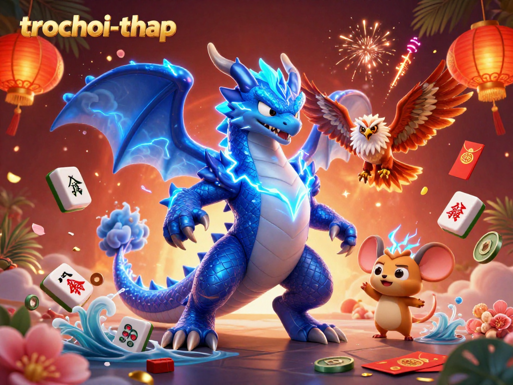Play tower games like trochoi-thap with powerful characters and vibrant casino elements.