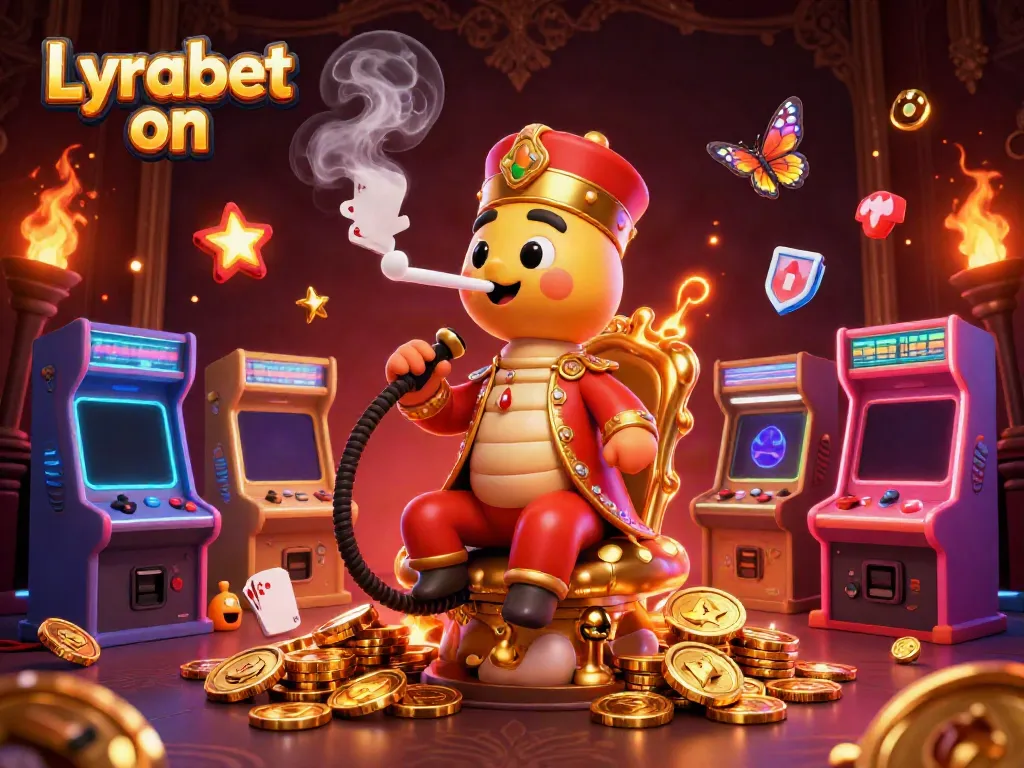 Engage with thrilling games and bonuses at Lyrabet on, showcasing vibrant casino elements and characters.