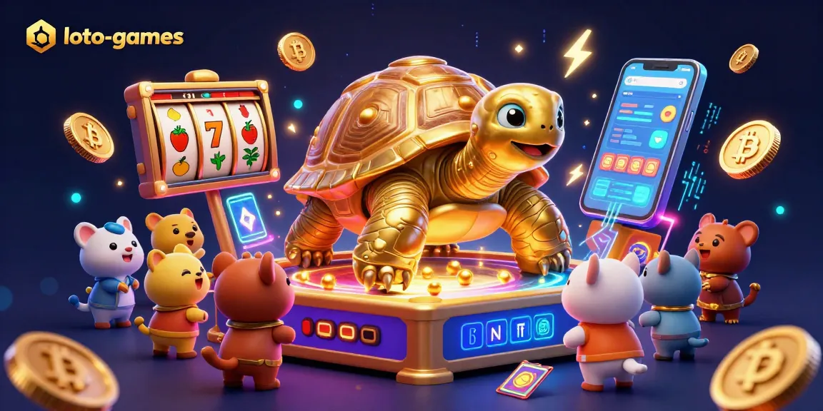 Experience thrilling games and excitement with loto-games in this vibrant casino scene.