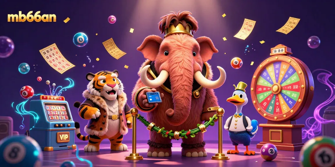 Engage with mb66an players as mammoth bouncer checks IDs among lottery balls and prize wheels