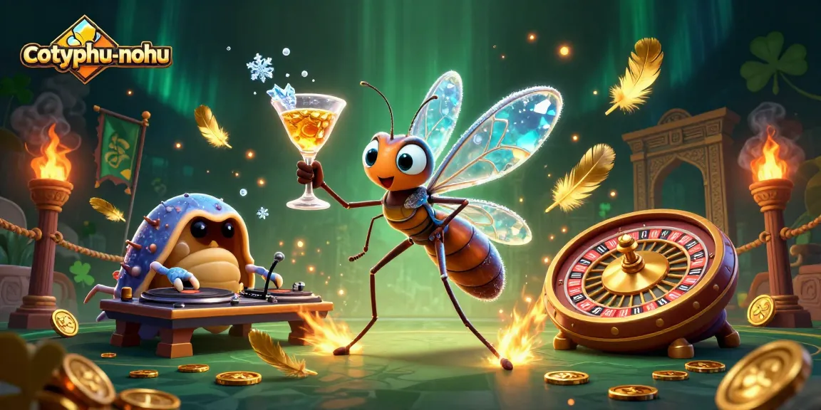 Spin the excitement in cotyphu-nohu’s dynamic casino scene with vibrant characters and elements.