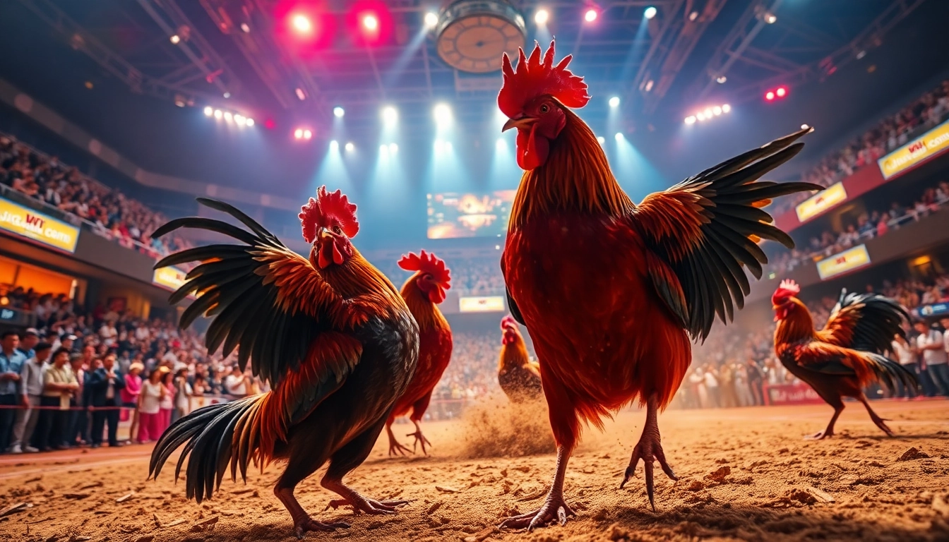 Experience live action at dagawin.live with exciting cockfighting events and vibrant arena atmosphere.