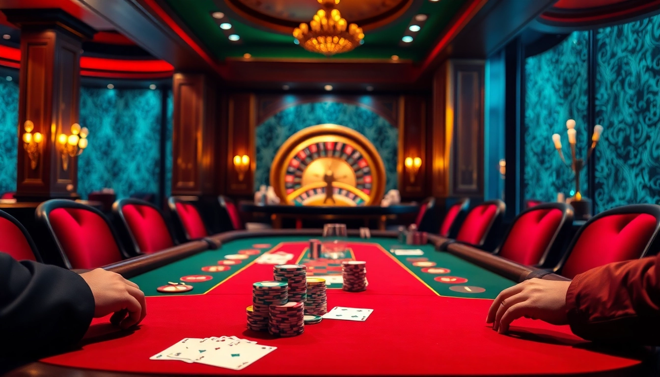 Engaging poker scene with 68VIP players in action, highlighting casino excitement.