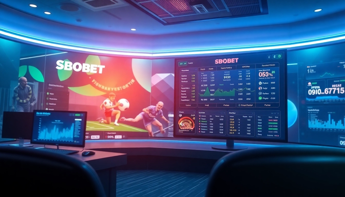 SBOBET.dance online betting platform interface showcasing sports betting and casino games with vibrant graphics.