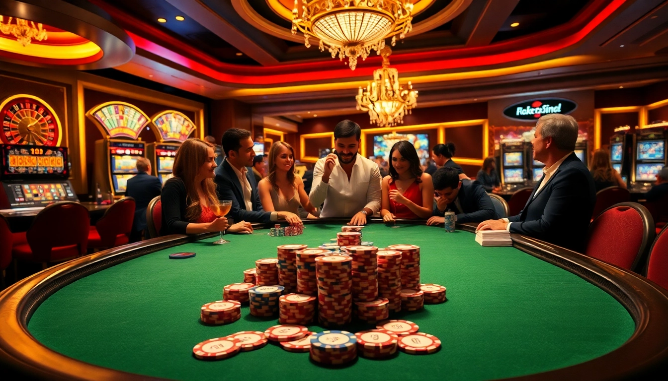 Experience thrilling gameplay at rr99 with luxurious casino tables and vibrant poker chips.
